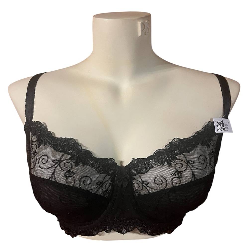 NWT 40G Black Lace Bra DEYLLO
